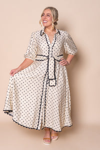 Jagger Midi Dress in Vintage Cream