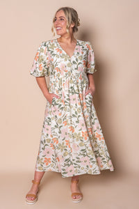 Solana Midi Dress in Ivory