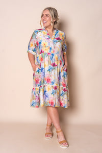 Posey Midi Dress in Multi