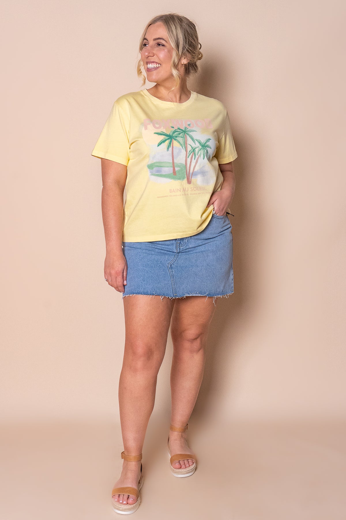 Sunny Days Tee in Lemon - Foxwood