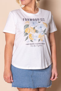 Limoncello Tee in Vintage White - Foxwood