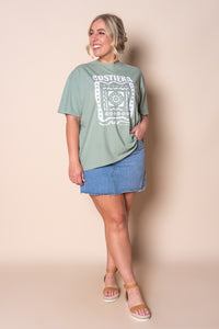 Costiera Relaxed Tee in Sage - All About Eve
