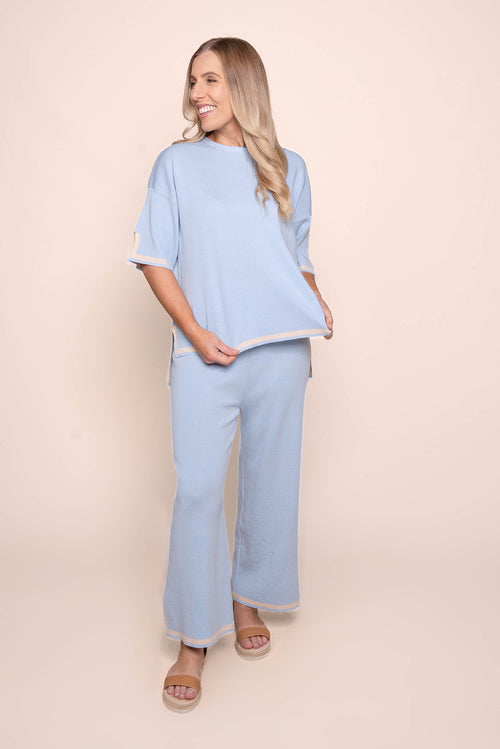 Harlina Knit Set in Light Blue