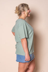 Costiera Relaxed Tee in Sage - All About Eve