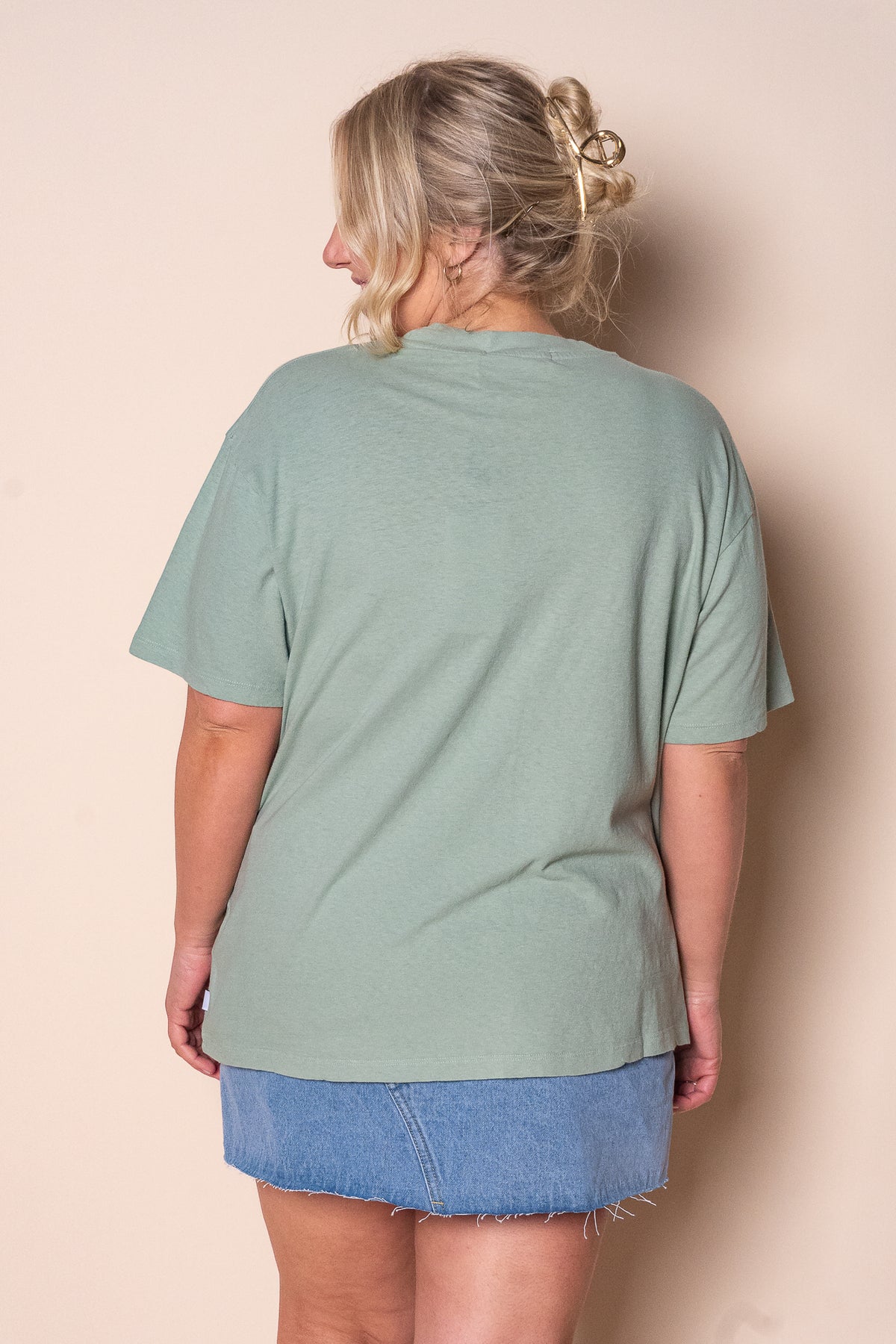 Costiera Relaxed Tee in Sage - All About Eve