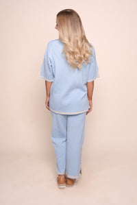 Harlina Knit Set in Light Blue