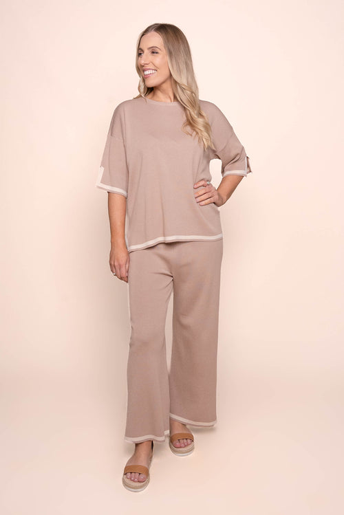 Harlina Knit Set in Mocha