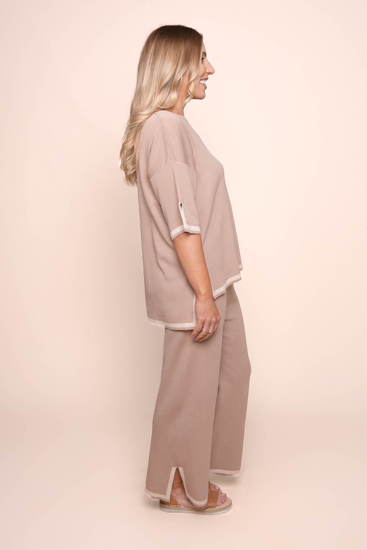 Harlina Knit Set in Mocha