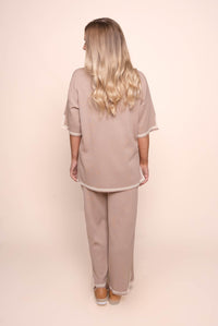 Harlina Knit Set in Mocha