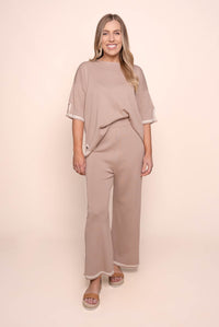 Harlina Knit Set in Mocha