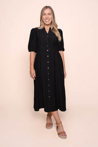 Emilie Midi Dress in Black