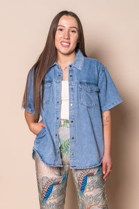 Daisy S/S Shirt in Light Blue - Foxwood