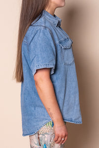 Daisy S/S Shirt in Light Blue - Foxwood