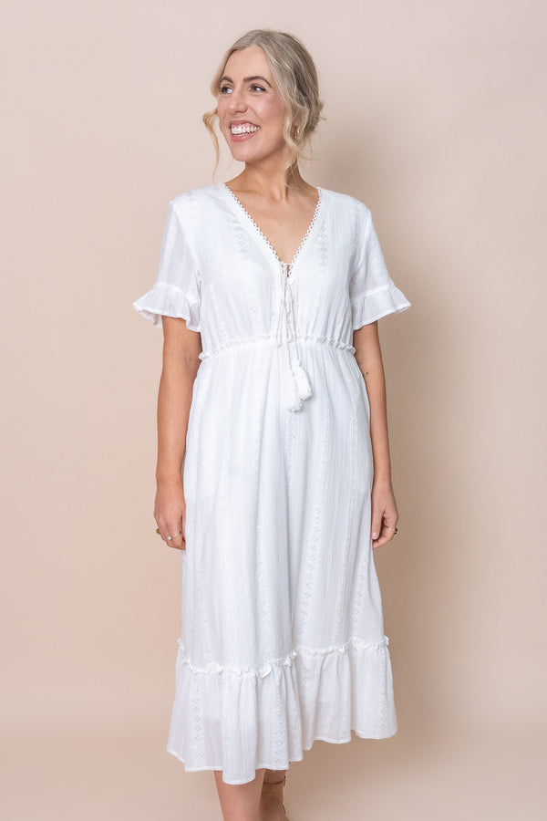 Alba Dress in White