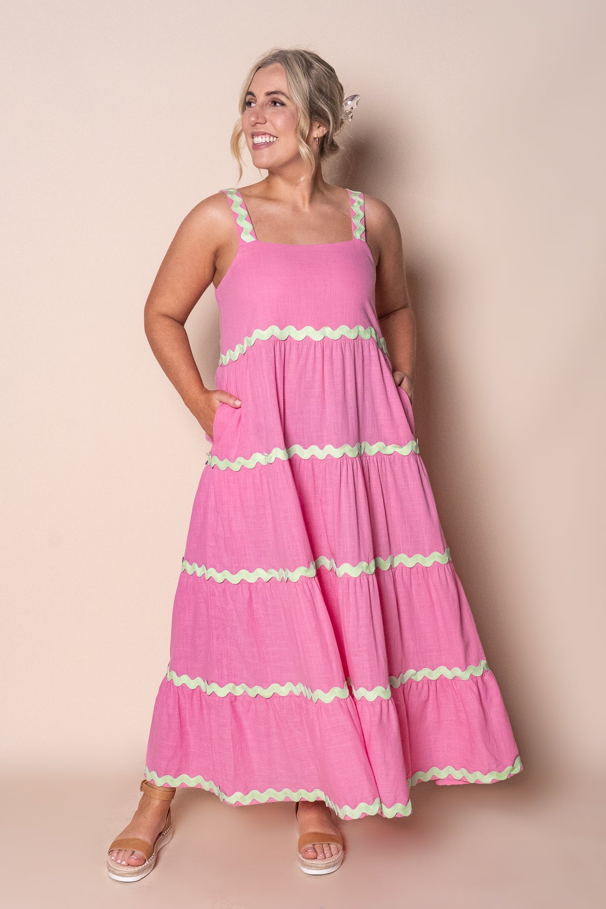 Stella Maxi Dress in Pink