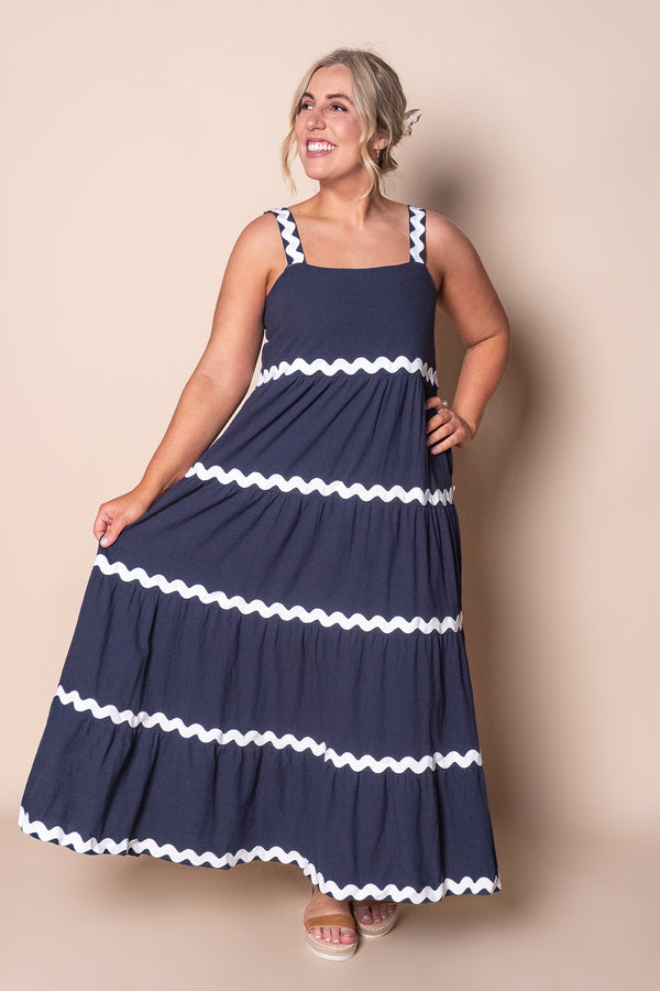 Stella Maxi Dress in Navy