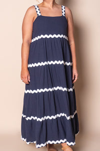 Stella Maxi Dress in Navy