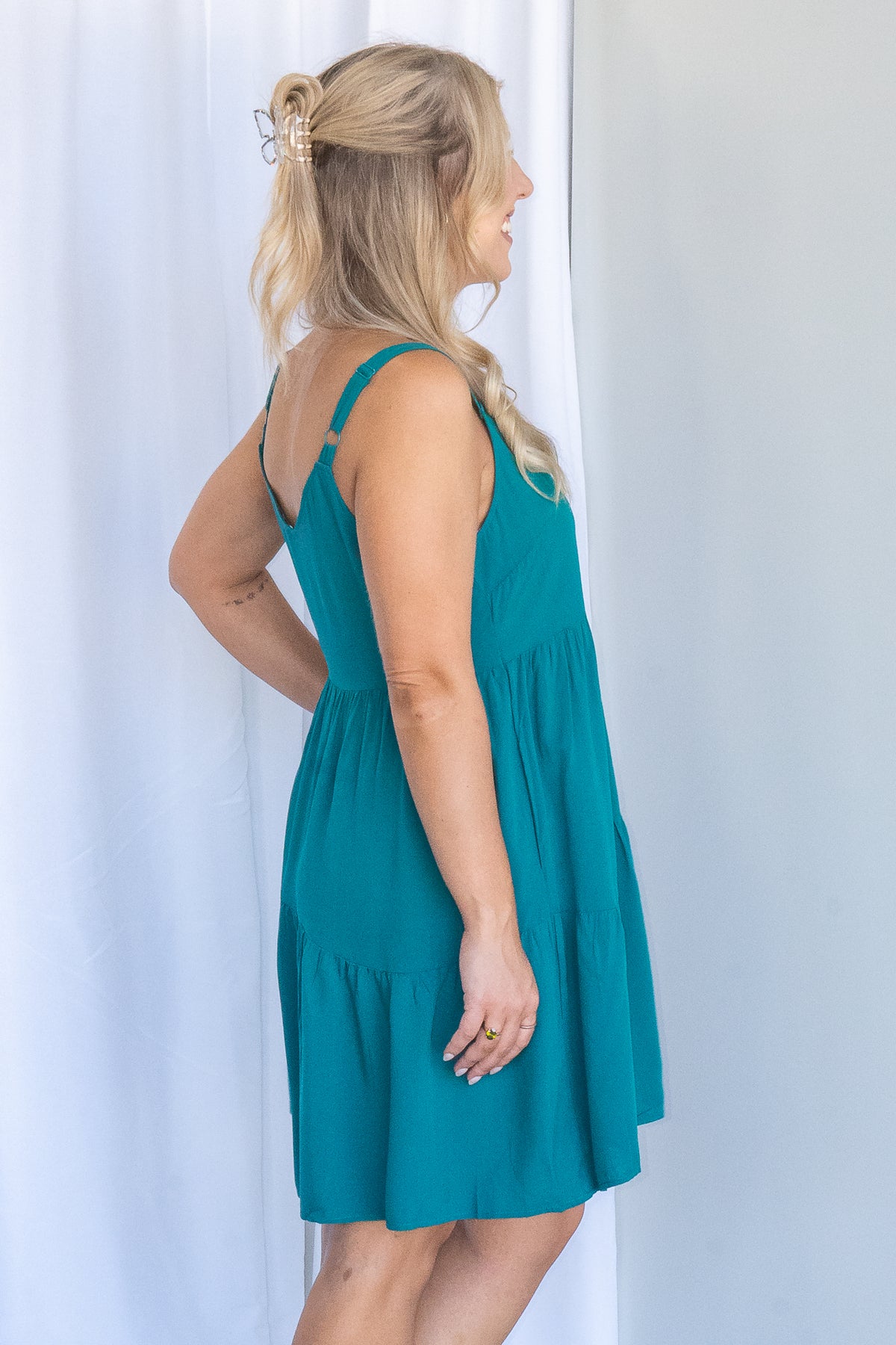 Aurora Dress in Teal