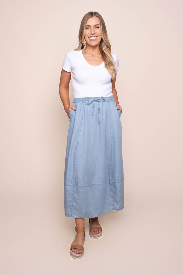 Fresco Skirt in Light Blue - Foxwood