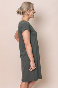 Manly Vee Dress in Khaki - Foxwood