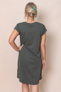 Manly Vee Dress in Khaki - Foxwood