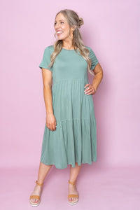 Pauline Dress in Sage