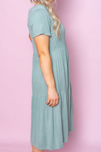 Pauline Dress in Sage