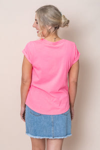 Signature Tee in Neon Rose - Foxwood