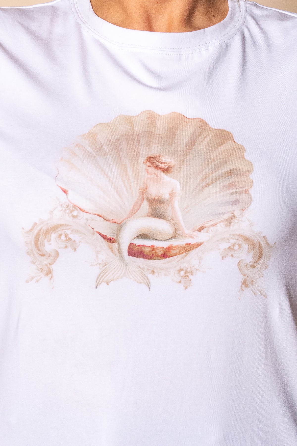 Ariel Mermaid Tee in White
