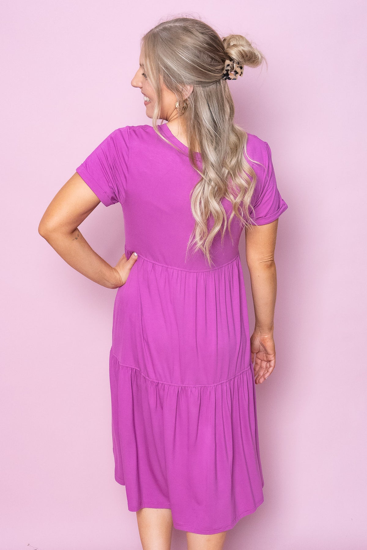 Pauline Dress in Grape