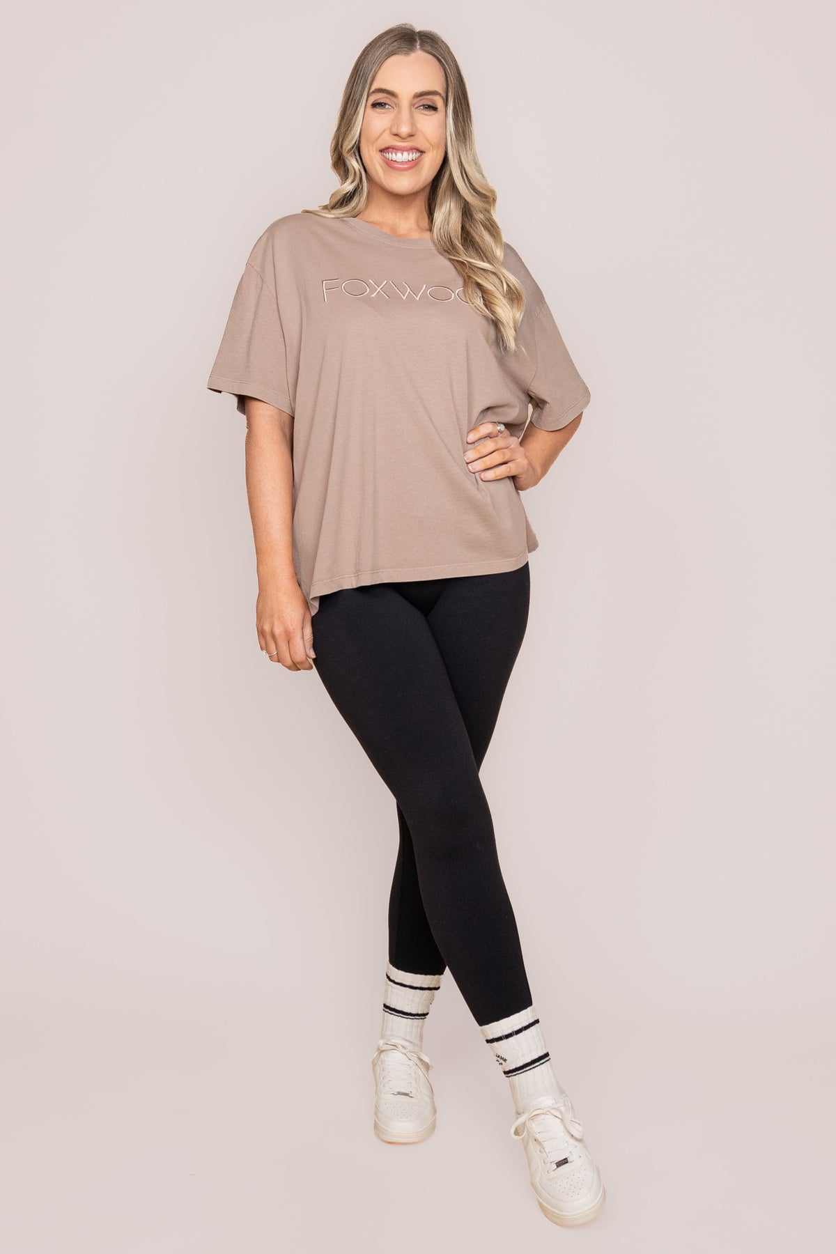 Simplified Tee in Brown - Foxwood