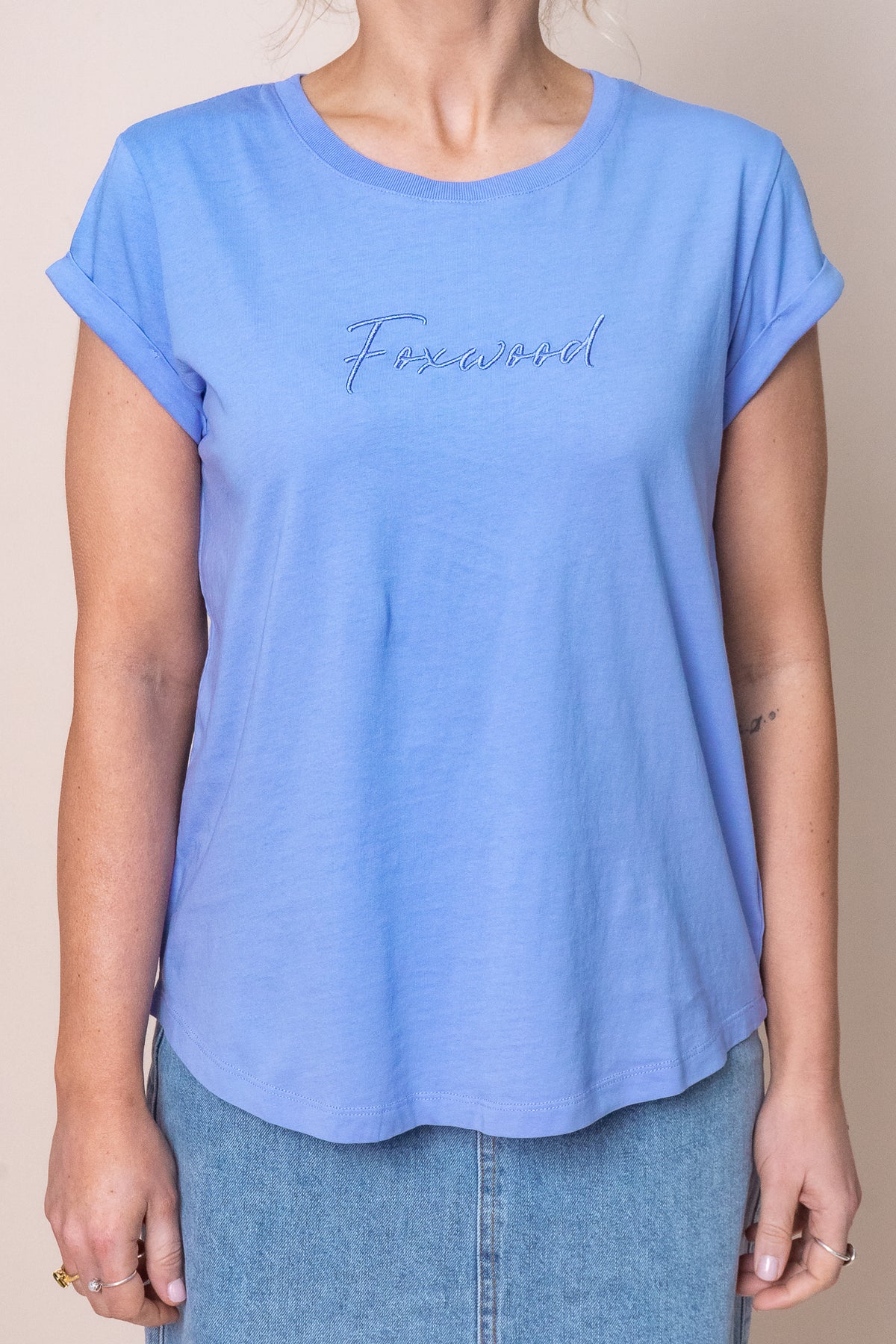 Signature Tee in Neon Blue - Foxwood