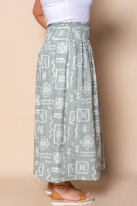 Lucia Maxi Skirt in Sage - All About Eve
