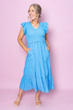 Amora Dress in Blue