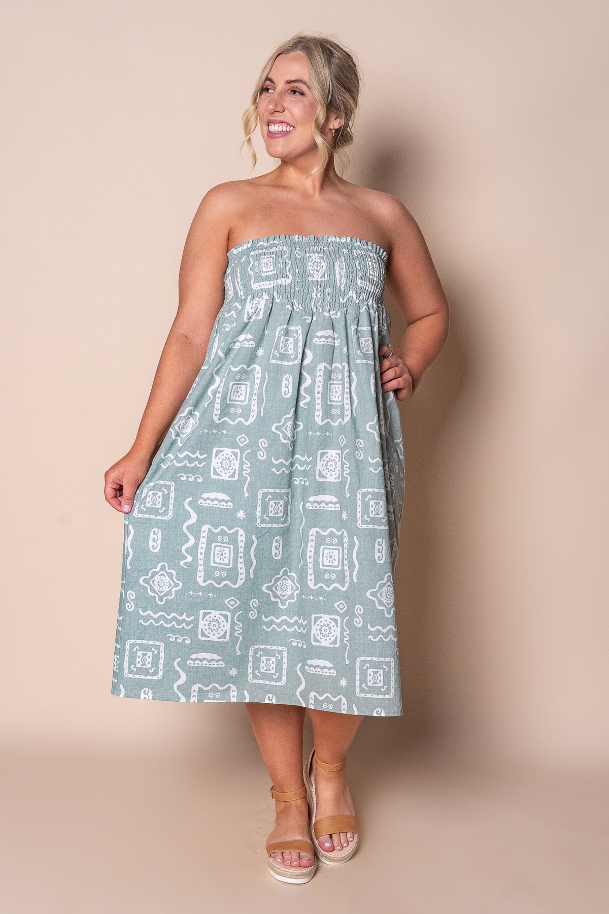 Lucia Maxi Skirt in Sage - All About Eve