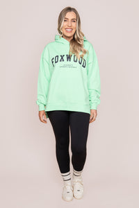 Interval Hoodie in Bright Mint/Navy - Foxwood