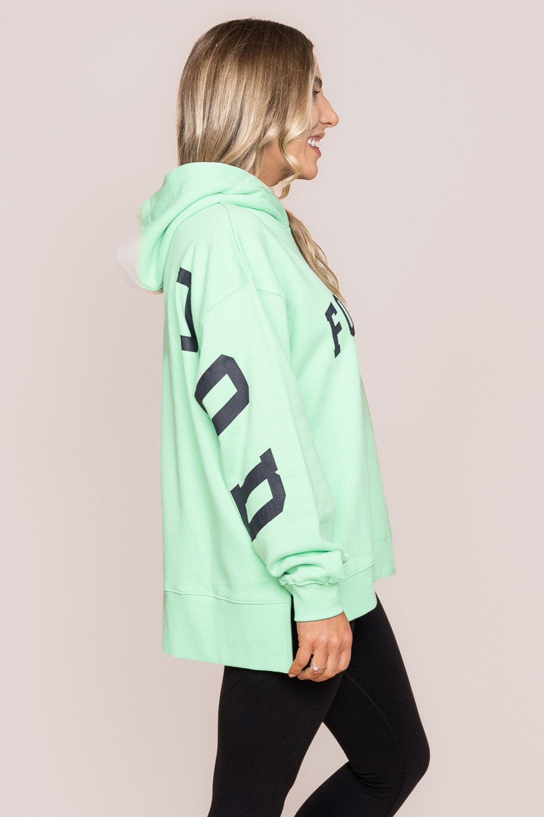 Interval Hoodie in Bright Mint/Navy - Foxwood