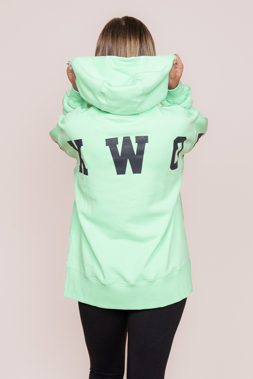 Interval Hoodie in Bright Mint/Navy - Foxwood