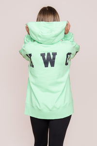 Interval Hoodie in Bright Mint/Navy - Foxwood