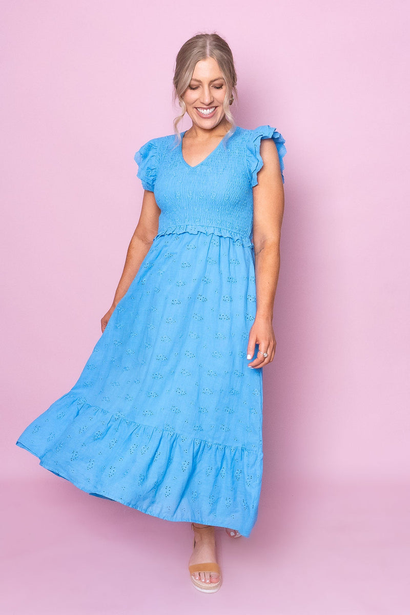 Amora Dress in Blue
