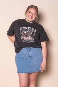 Montana Relaxed Tee in Washed Black - All About Eve