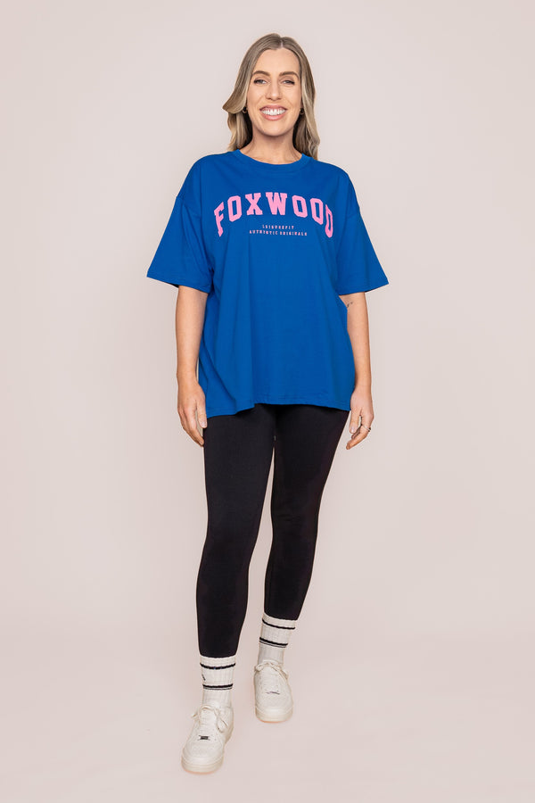 Interval Tee in Cobalt/Neon Pink - Foxwood
