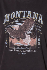 Montana Relaxed Tee in Washed Black - All About Eve
