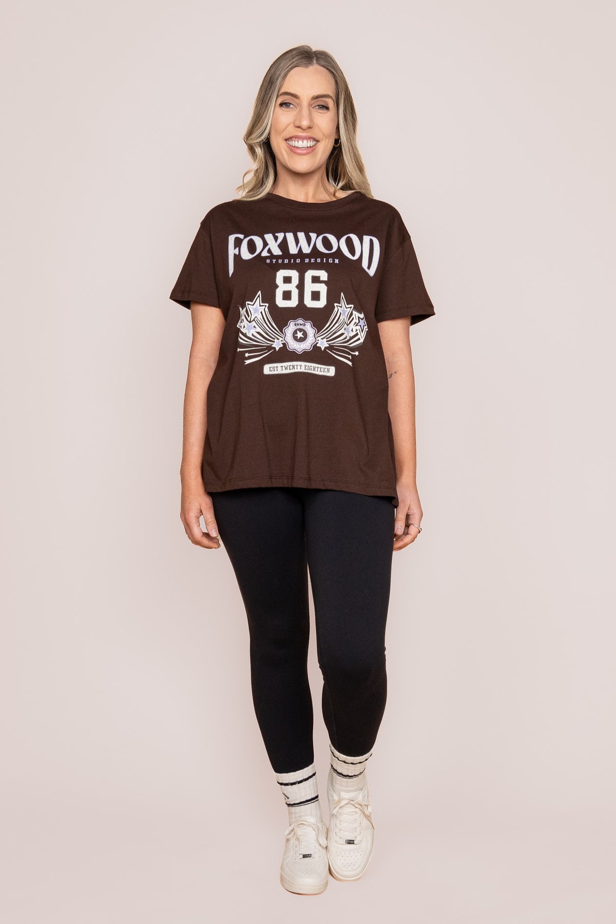 Superstar Tee in Coffee - Foxwood