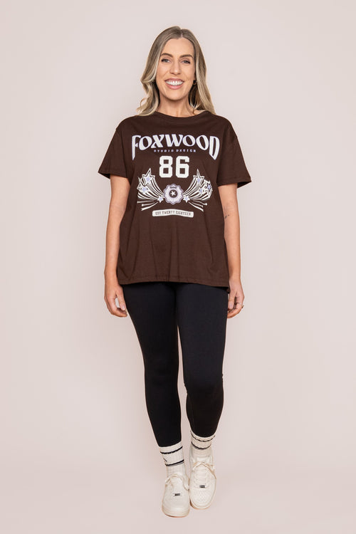 Superstar Tee in Coffee - Foxwood