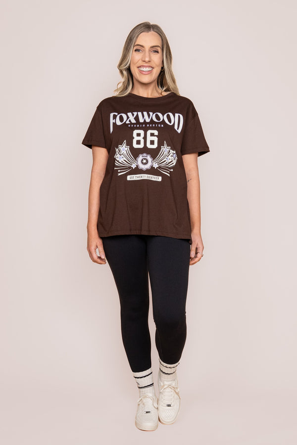 Superstar Tee in Coffee - Foxwood