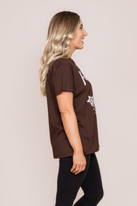 Superstar Tee in Coffee - Foxwood