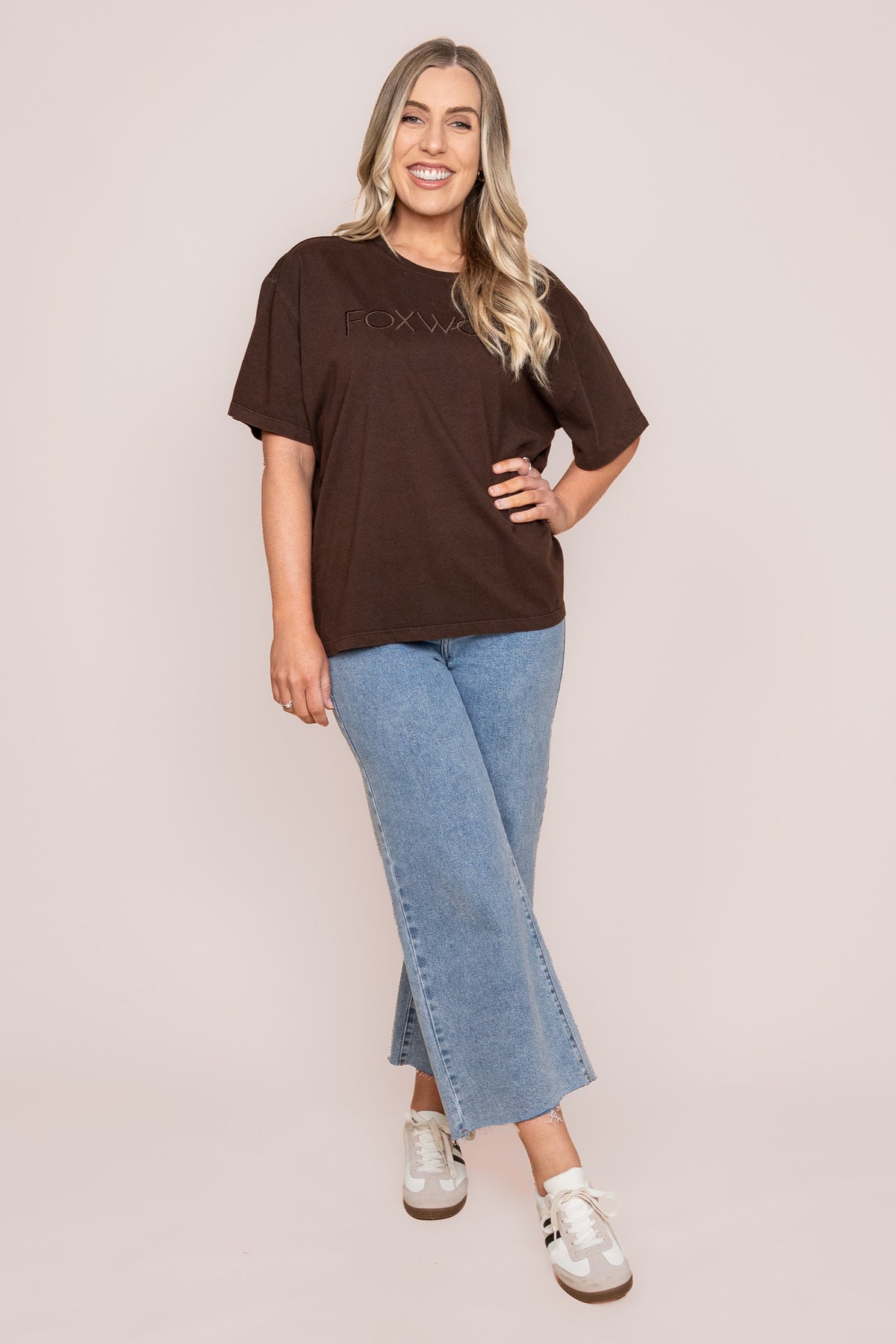 Simplified Tee in Coffee - Foxwood