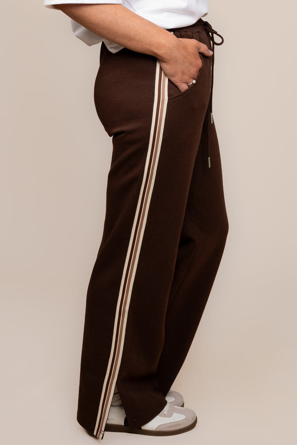Harley Jersey Pants in Dark Chocolate