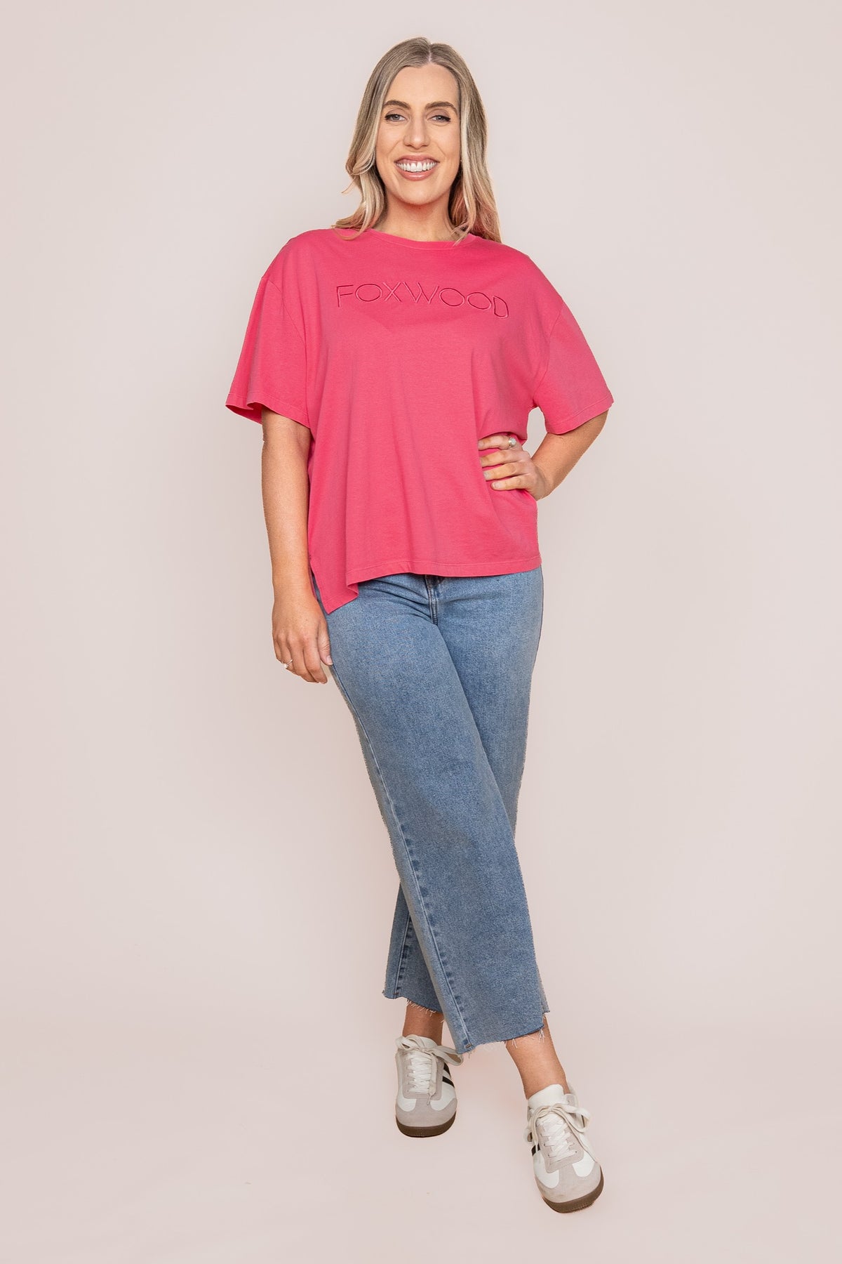 Simplified Tee in Hot Pink - Foxwood